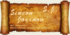 Simeon Josimov vizit kartica